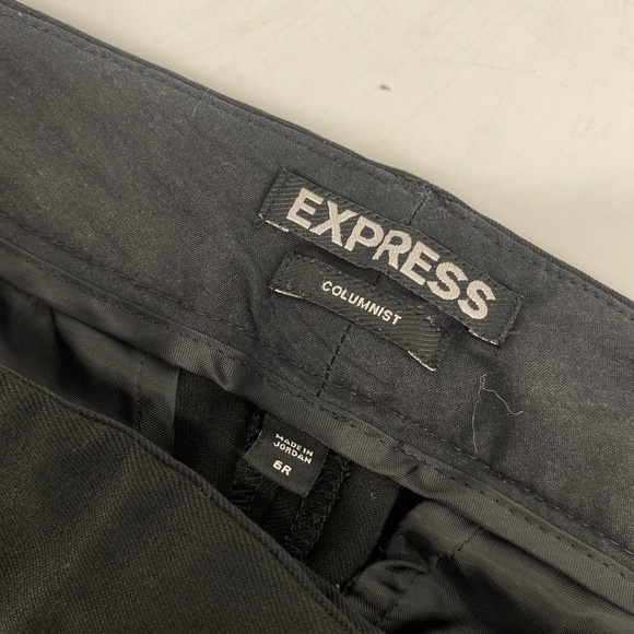 Pre-Owned Express Columnist Straight Leg Pants – Size 6R (Black) - Picture 5 of 6